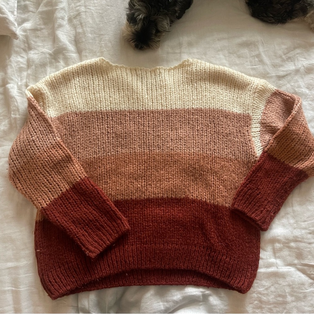 Heavy Knit Striped Sweater